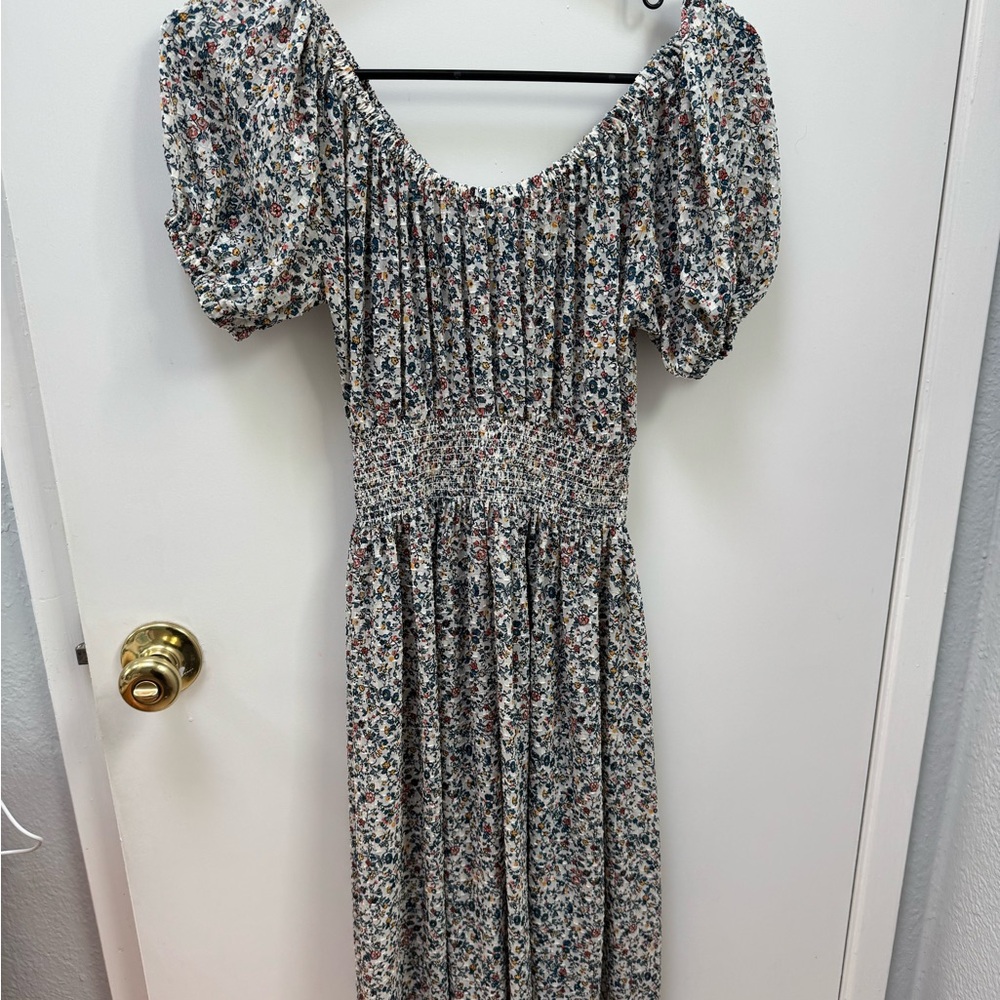 Madewell Floral Smocked Dress